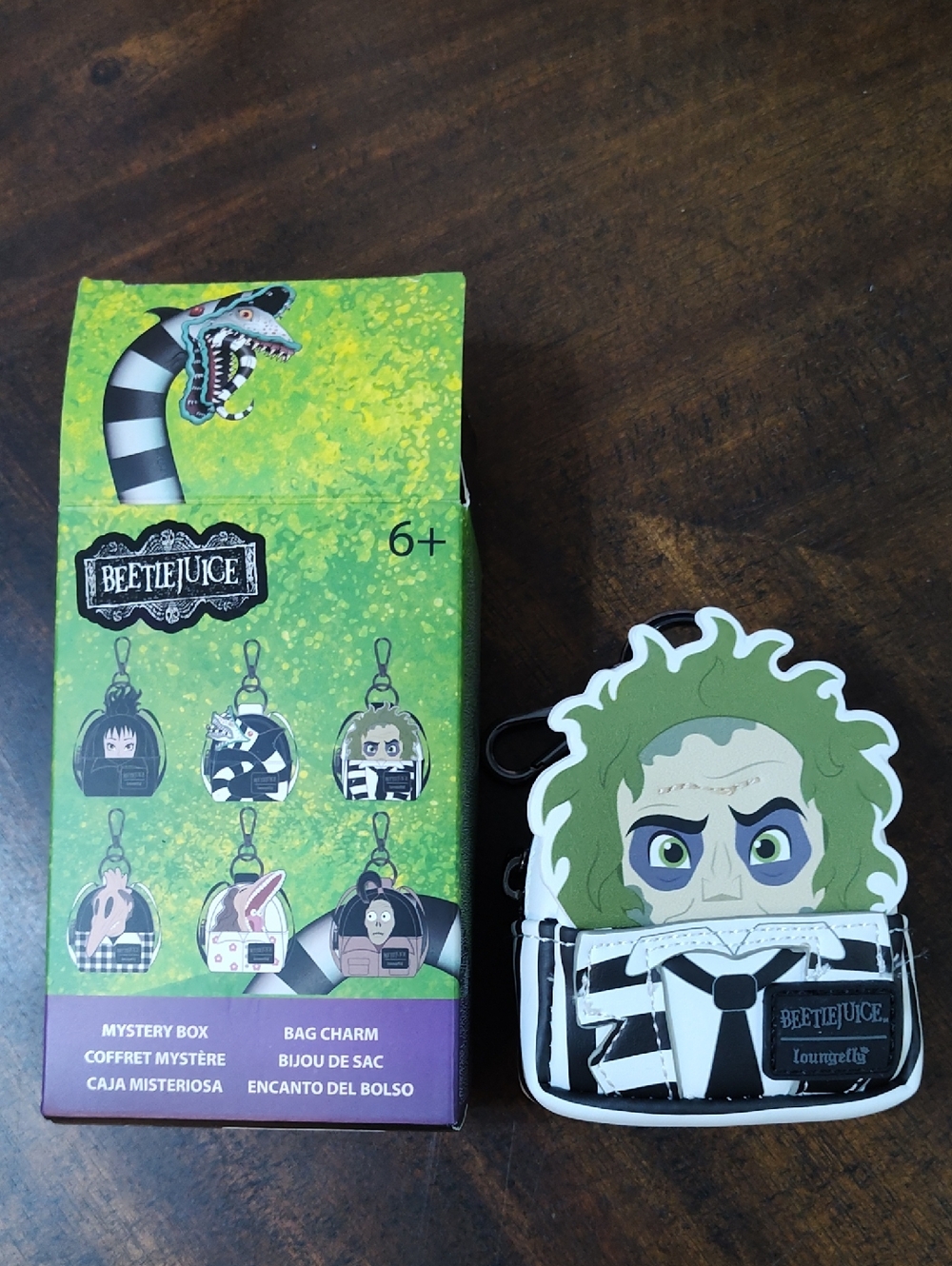 Loungefly Beetlejuice Character Bag Charm